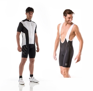 Santini set: Iron jersey + Sun broek