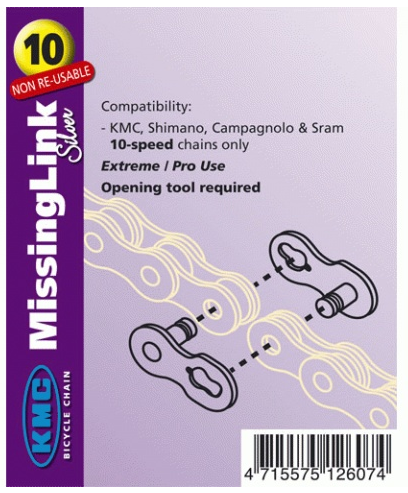 kmc 10sp missing link extreme/pro - non re-usable