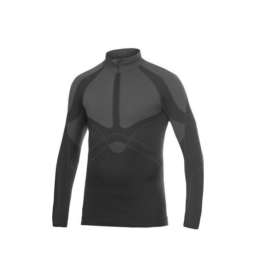 craft keep warm mockneck met rits 1901638 zwart