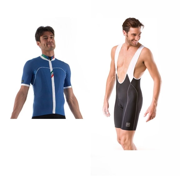 Santini set: H2 zero jersey + Sun broek